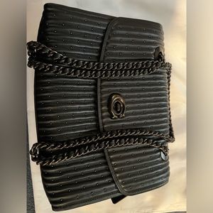 Coach Quilted Rivet Studded Parker Shoulder Bag